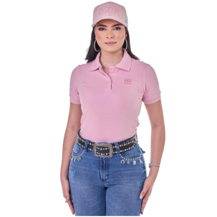 Polo Feminina Radade Lisa cor Rosa - 2065