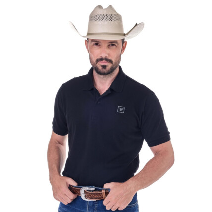 Polo Masculina Radade Lisa cor Preto - 2047