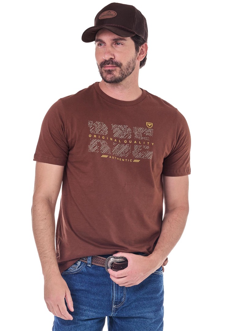 Camiseta Radade Silk cor Marrom - 2038