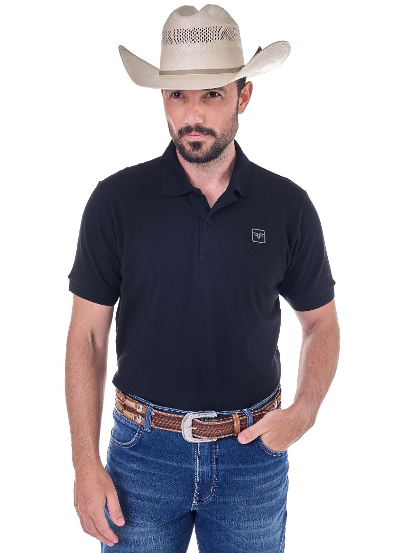 Polo Masculina Radade Lisa cor Preto - 2047