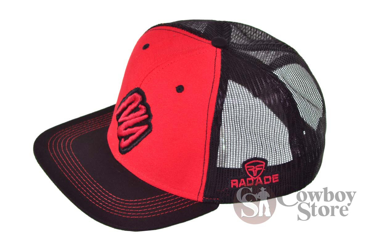 Boné Radade cor Vermelho com tela Preto - 8156