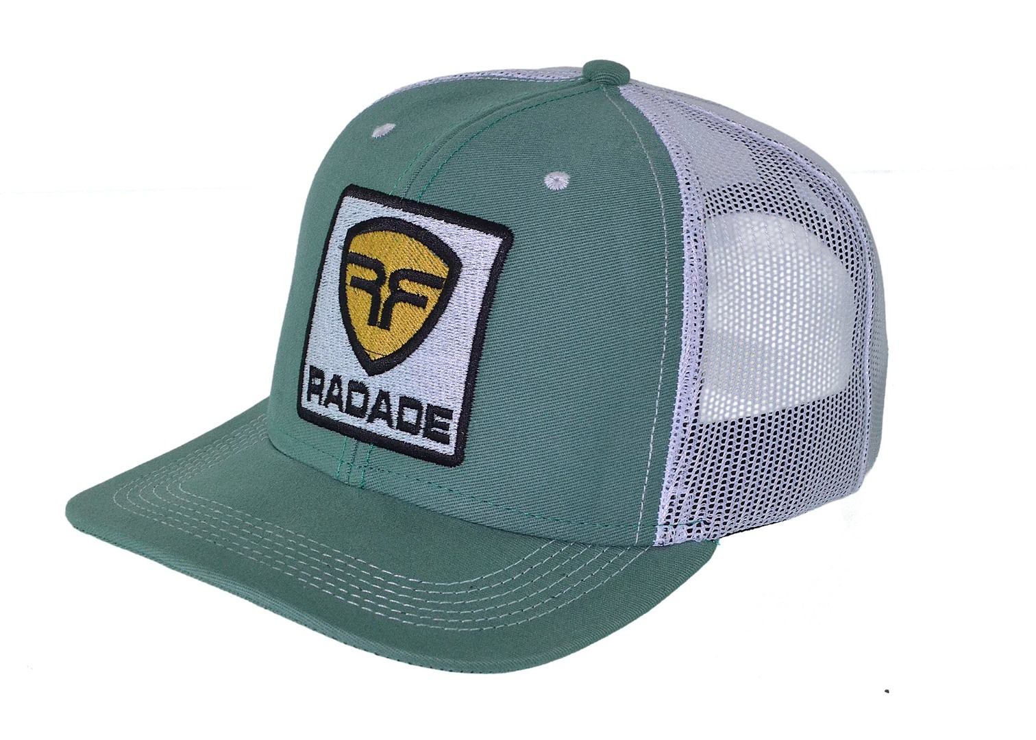Boné Radade cor verde com lateral em tela Branco - 8255