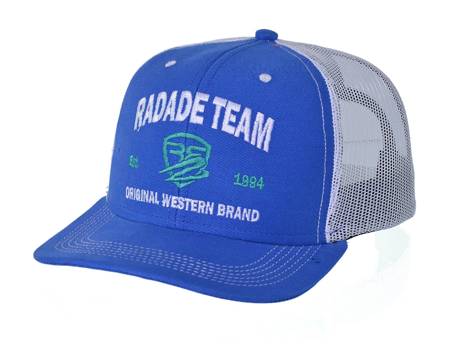 Boné Radade cor royal com lateral em tela branco - 8258