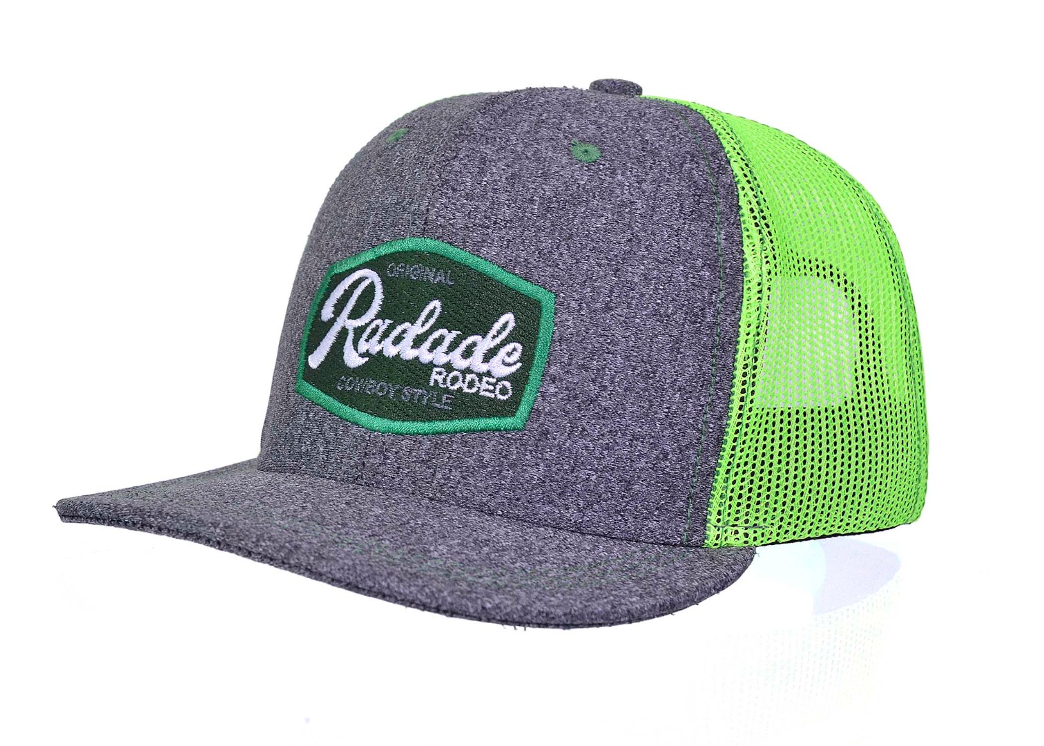 Boné Radade Infantil em Moletom com lateral em Tela de Nylon Verde - 8268