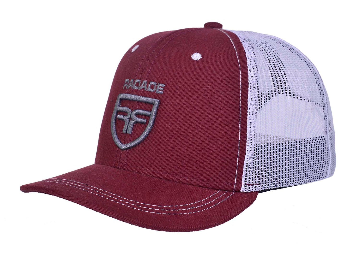 Boné Radade Infantil cor Vinho com lateral em Tela de Nylon Branco - 8270