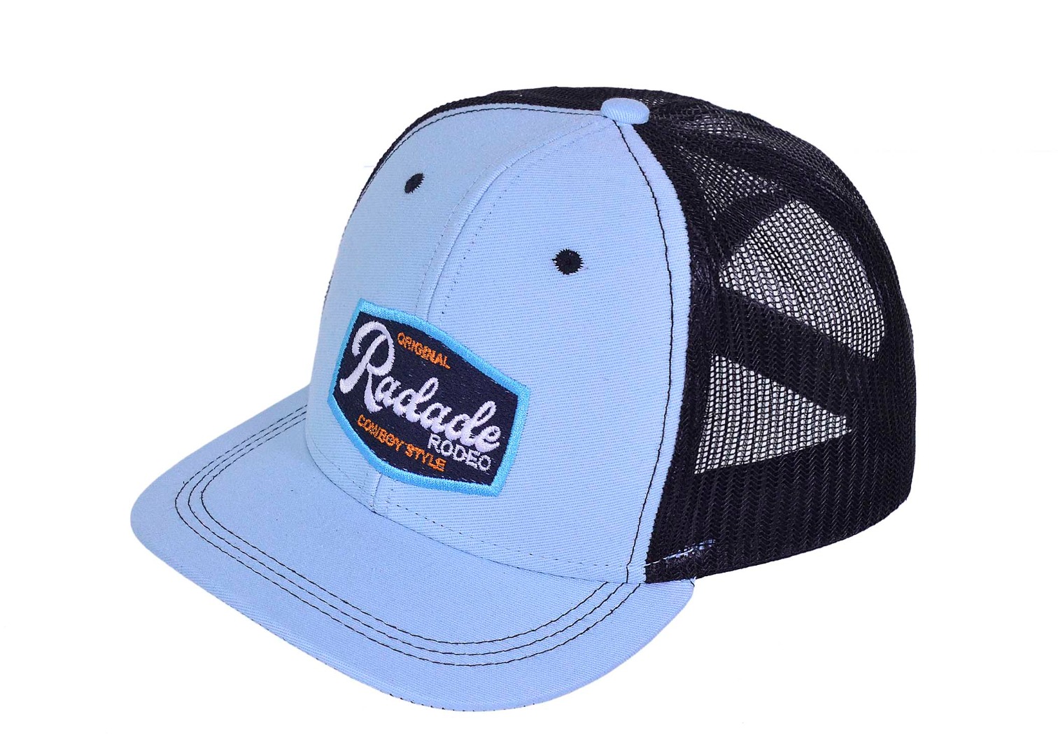 Boné Radade Infantil cor Azul  com lateral em Tela de Nylon Preto - 8276