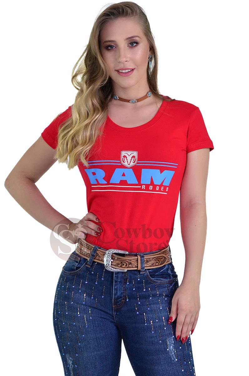 Baby Look RAM Rodeo cor Vermelha - 1436