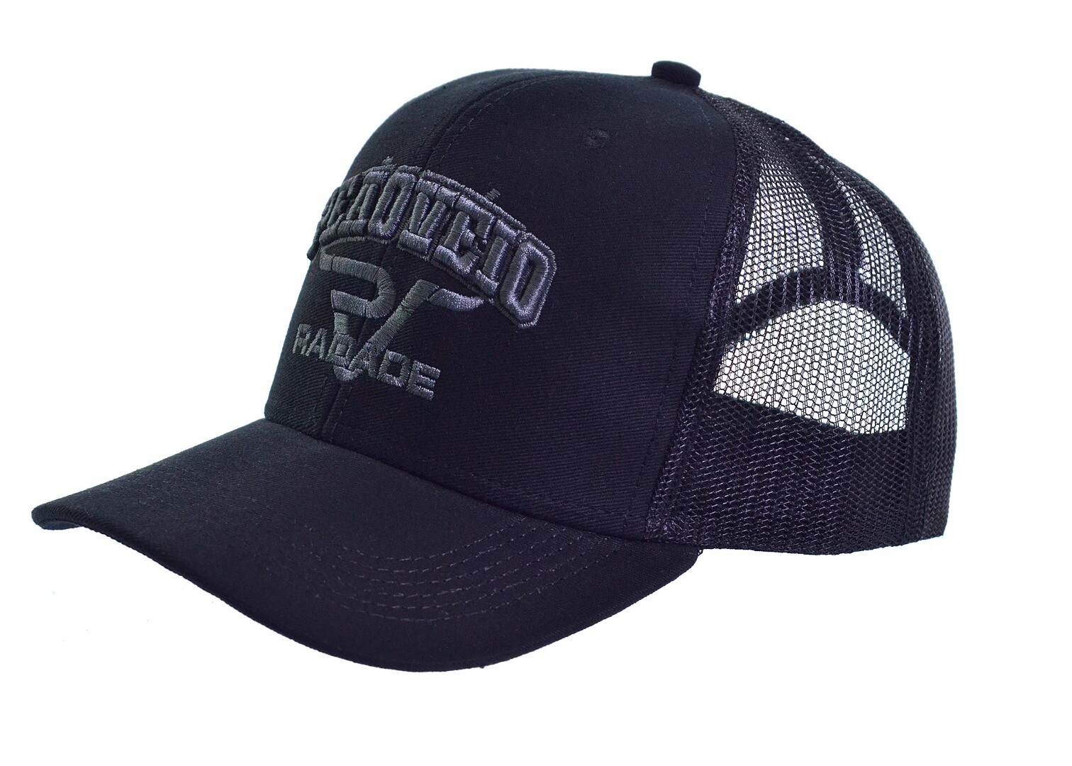 Boné Radade PEÃO VÉIO cor Preto com tela Preta - 8305