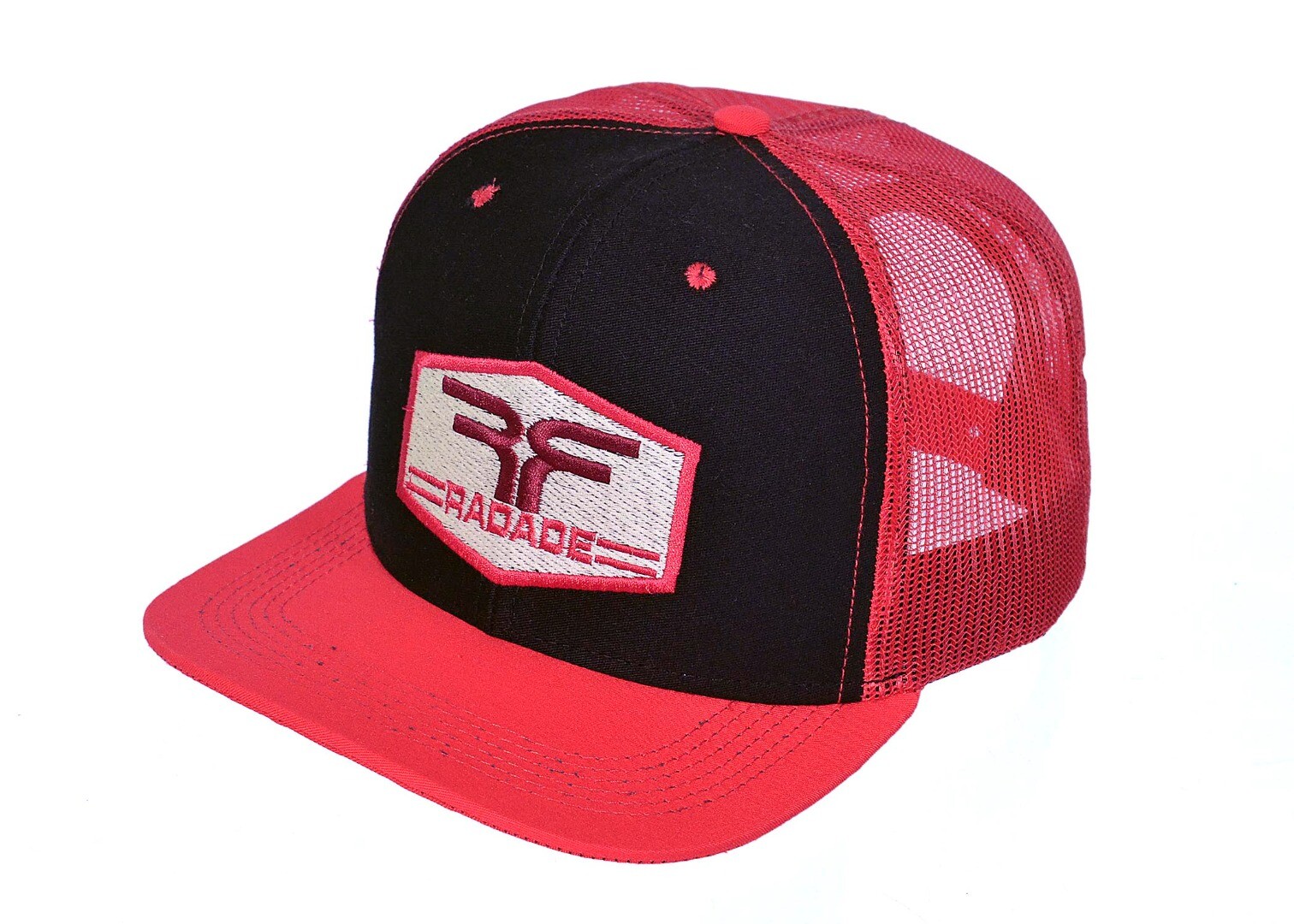 Bone Radade cor Preto com tela e Aba Vermelha - 8286