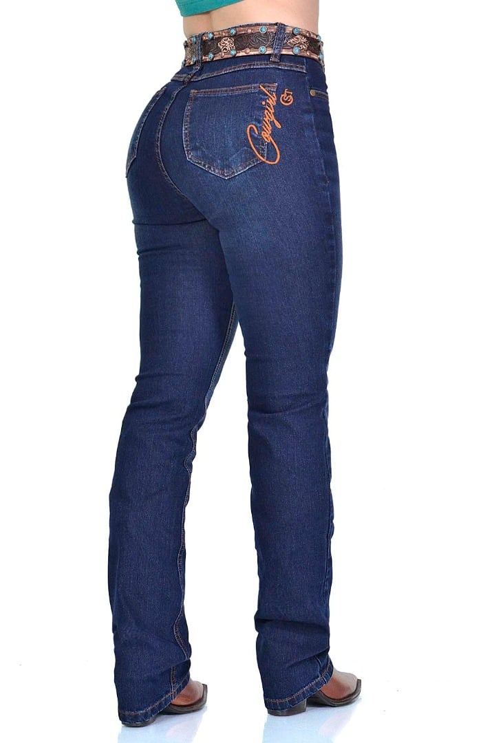 Calça Jeans Feminina Cowboy ST Cowgirl Azul