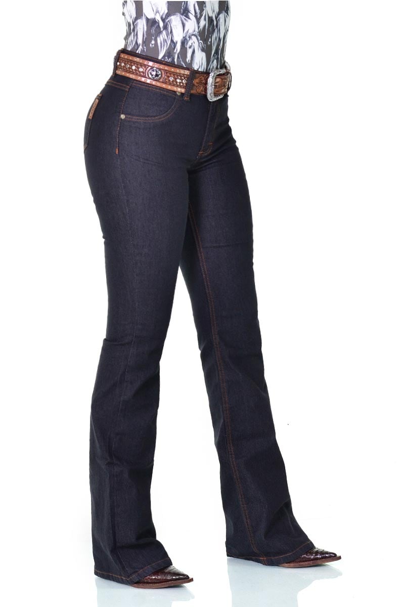 Calça Jeans Feminina Cowboy ST Flare Preta
