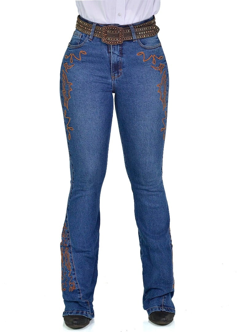 Calça Jeans Feminina Radade CF Lycra Bord Ocher Exclusive