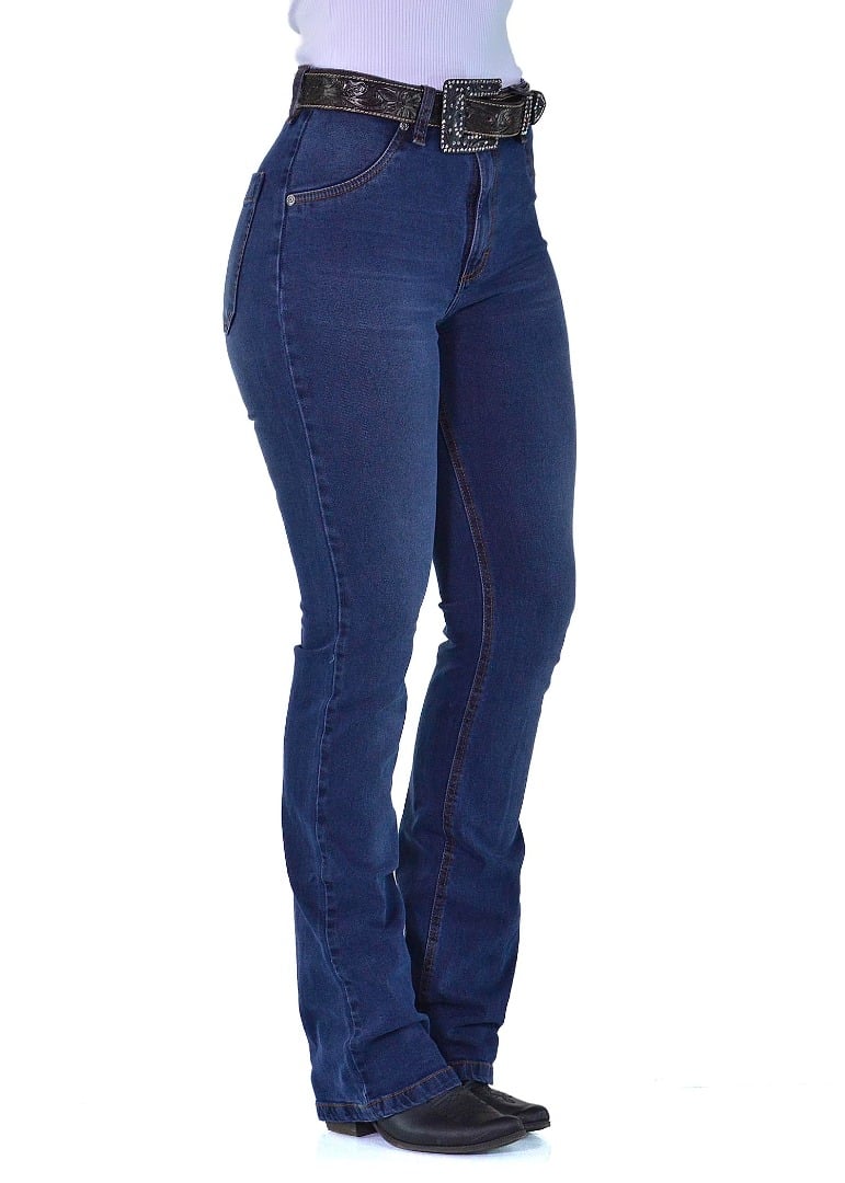 Calça Jeans Feminina Radade Lycra High Blue