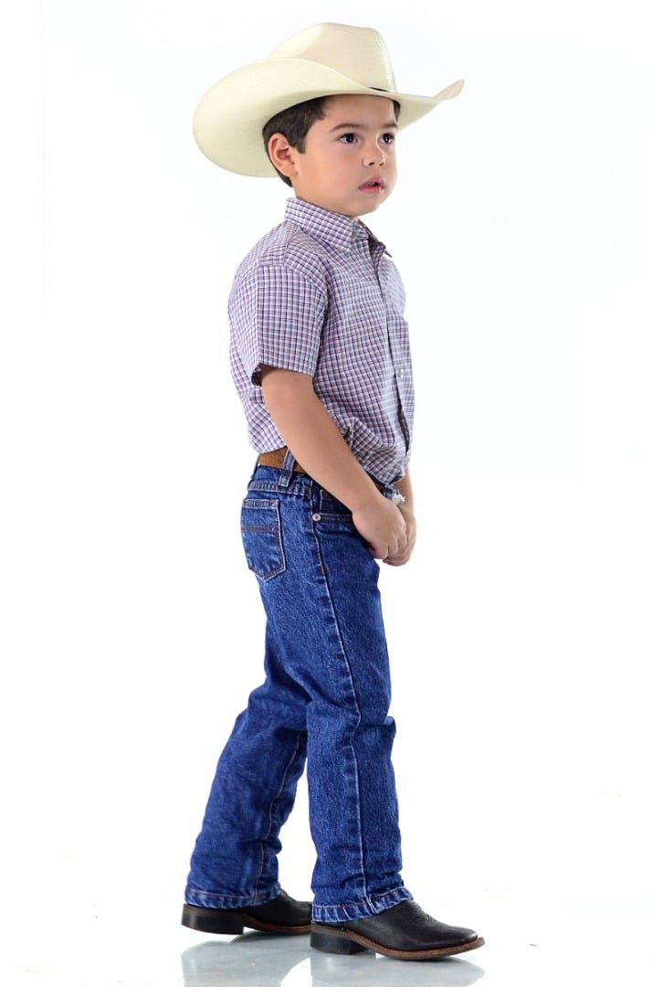 Camisa Radade Infantil Manga Curta Xadrez Fifty Marrom e Azul - 1056