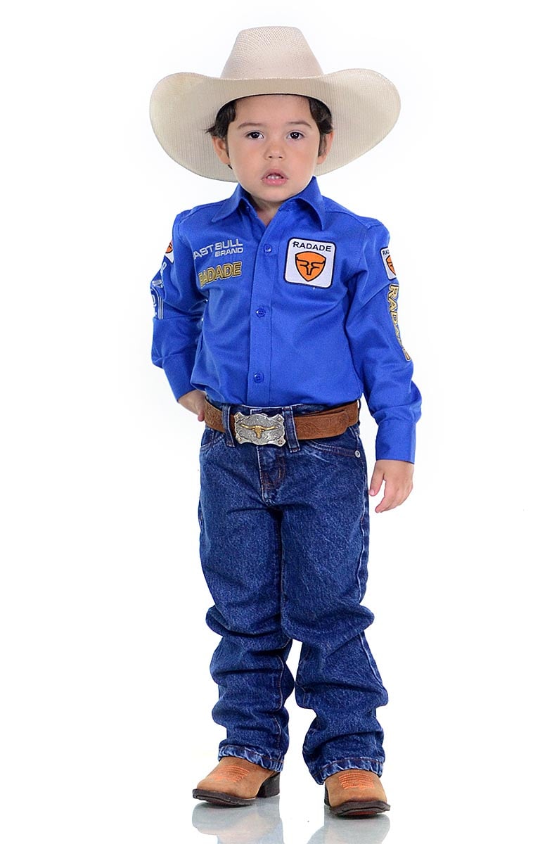 Camisa Radade Infantil Manga Longa Bordada Brands Royal - 1047