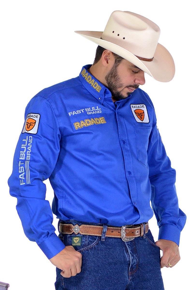 Camisa Radade Manga Longa Bordada Brands Royal - 1062
