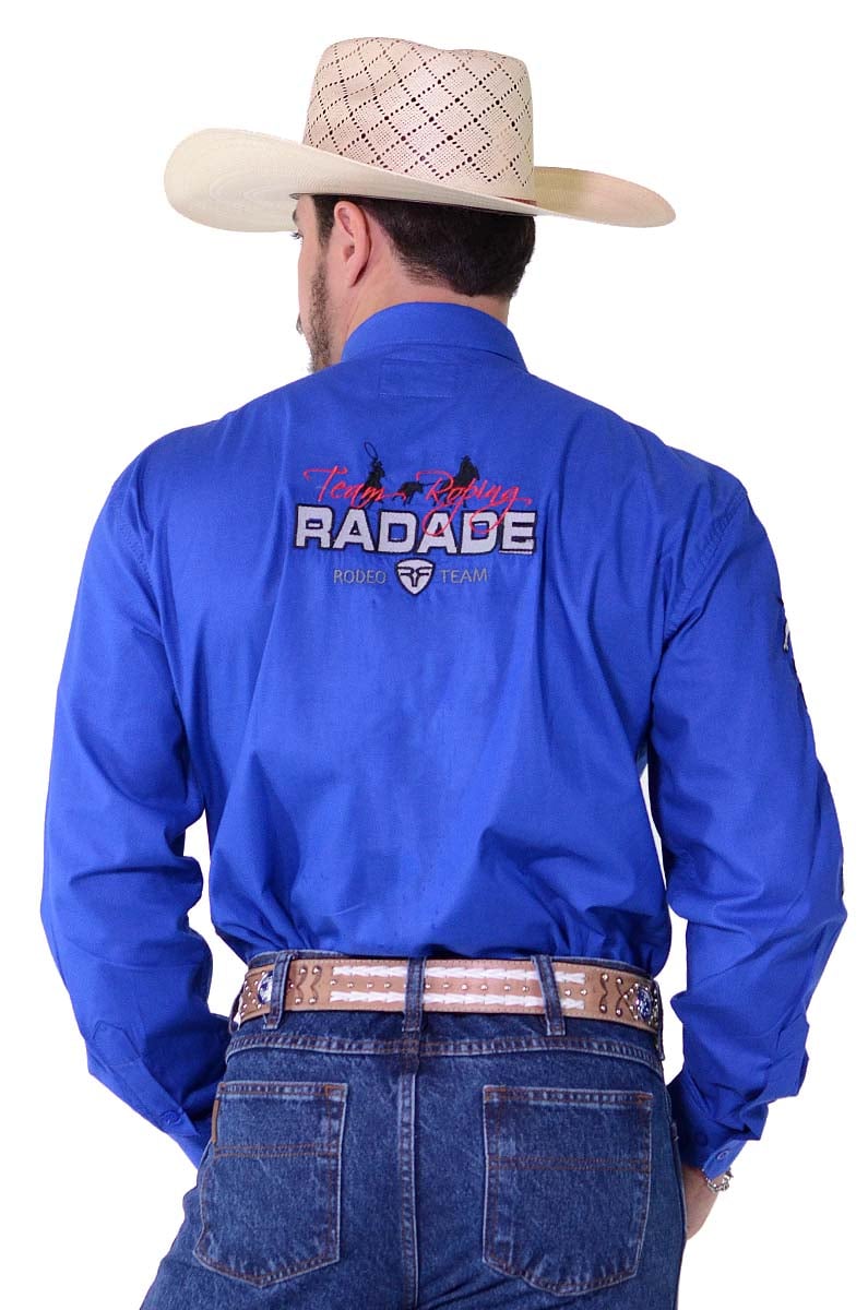 Camisa Radade Manga Longa Bordada MLB Royal - 1281