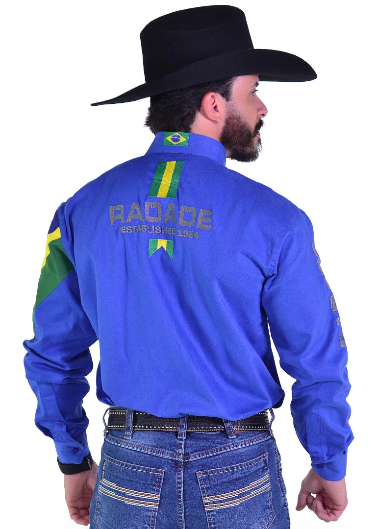 Camisa Radade Manga Longa Bordada NEW BR Royal - 1922