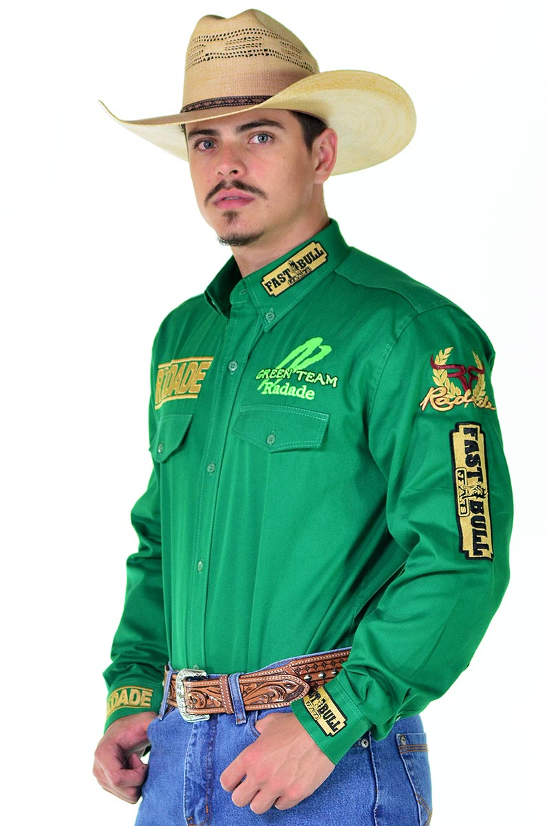 Camisa Radade Manga Longa Green Team - Verde - 0948