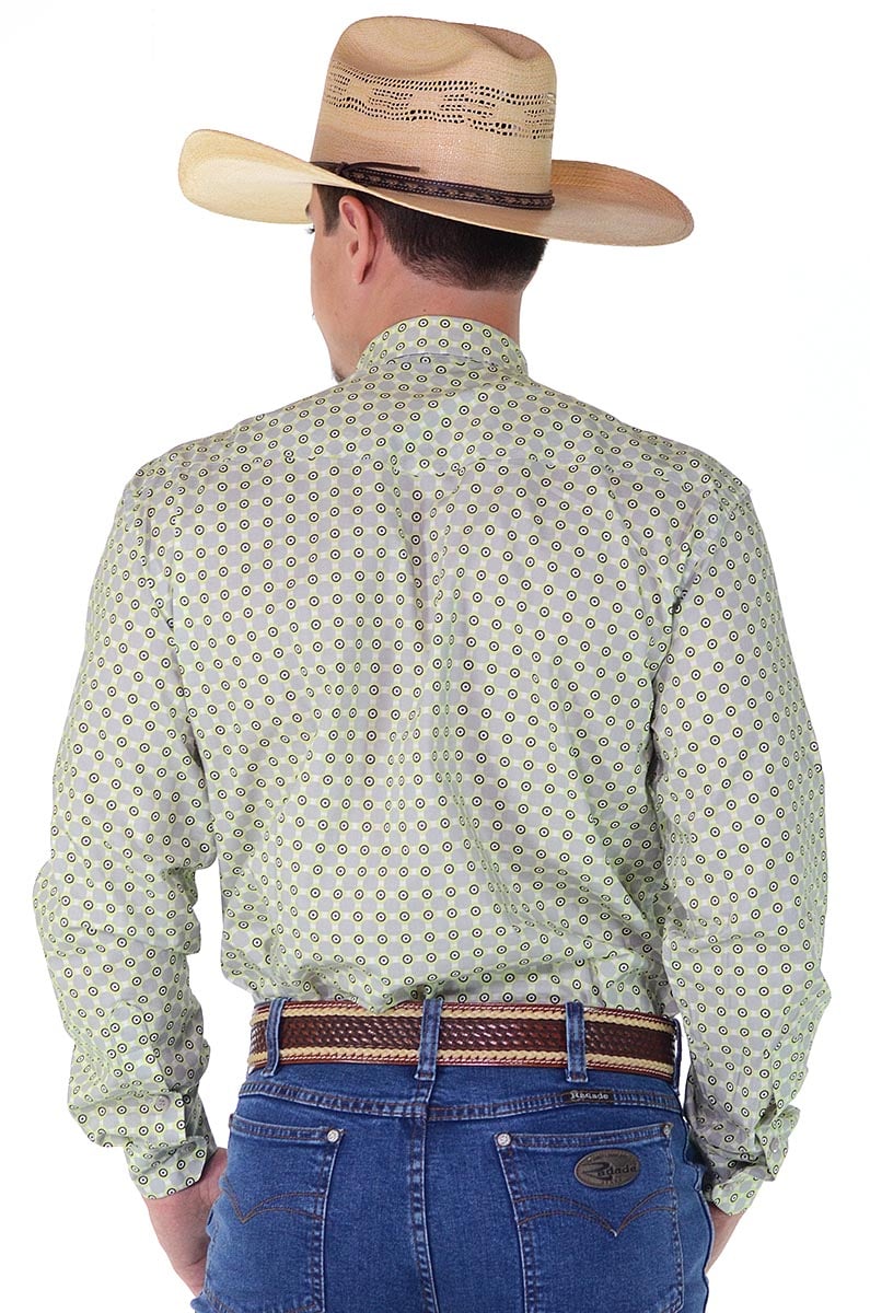 Camisa Radade Manga Longa Print Verde Limão - 1028