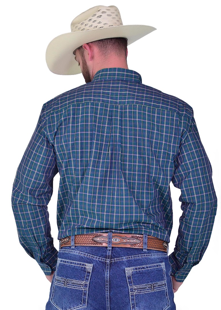 Camisa Radade Manga Longa Xadrez Fifty Verde - 1902
