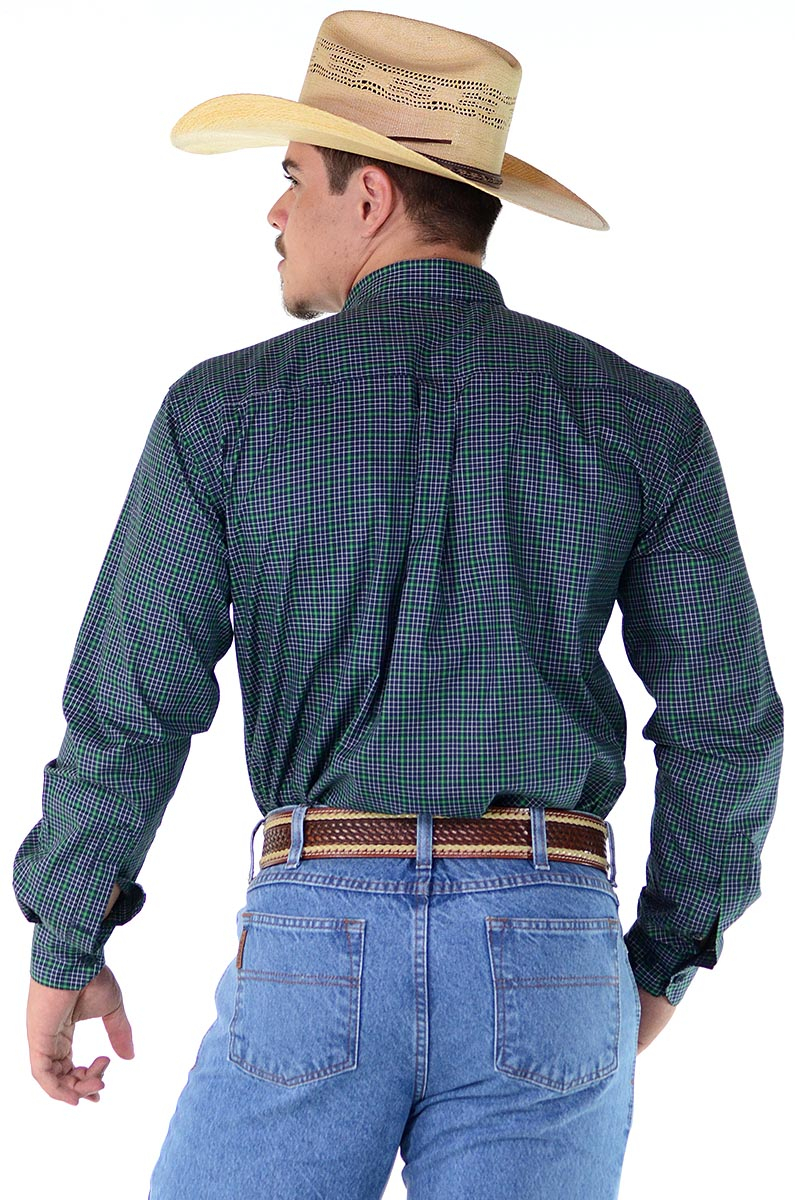 Camisa Radade Manga Longa Xadrez Fifty Verde Escuro - 1135