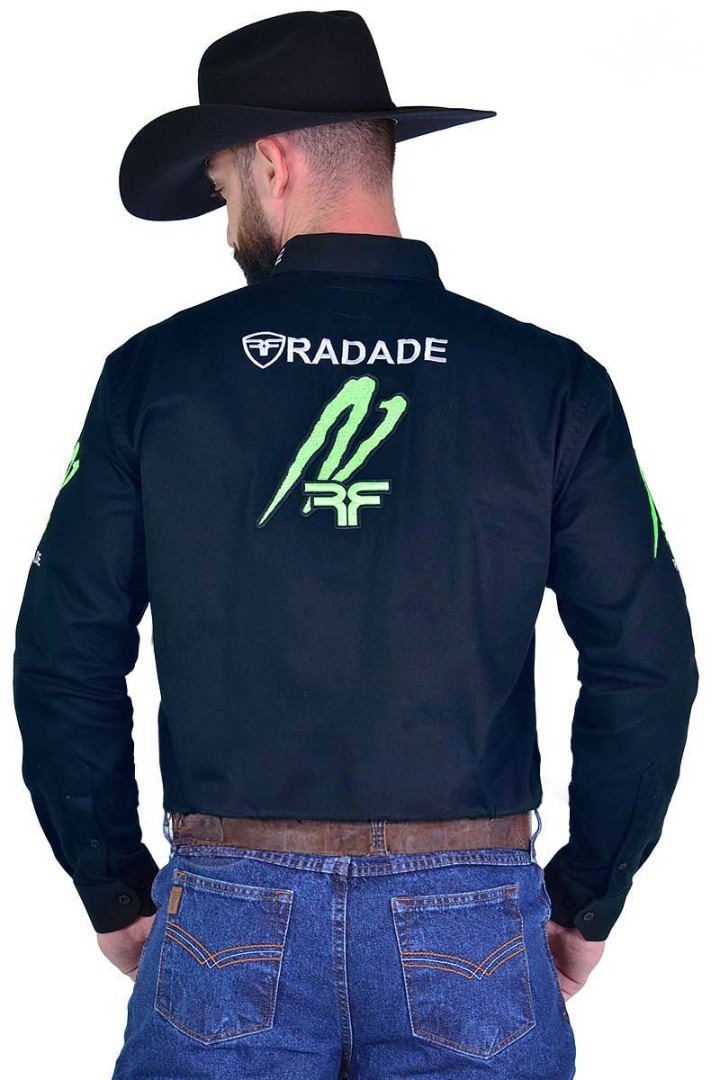 Camisa Radade RDE Champion Sarja Manga Longa Bordada Marinho - 1782