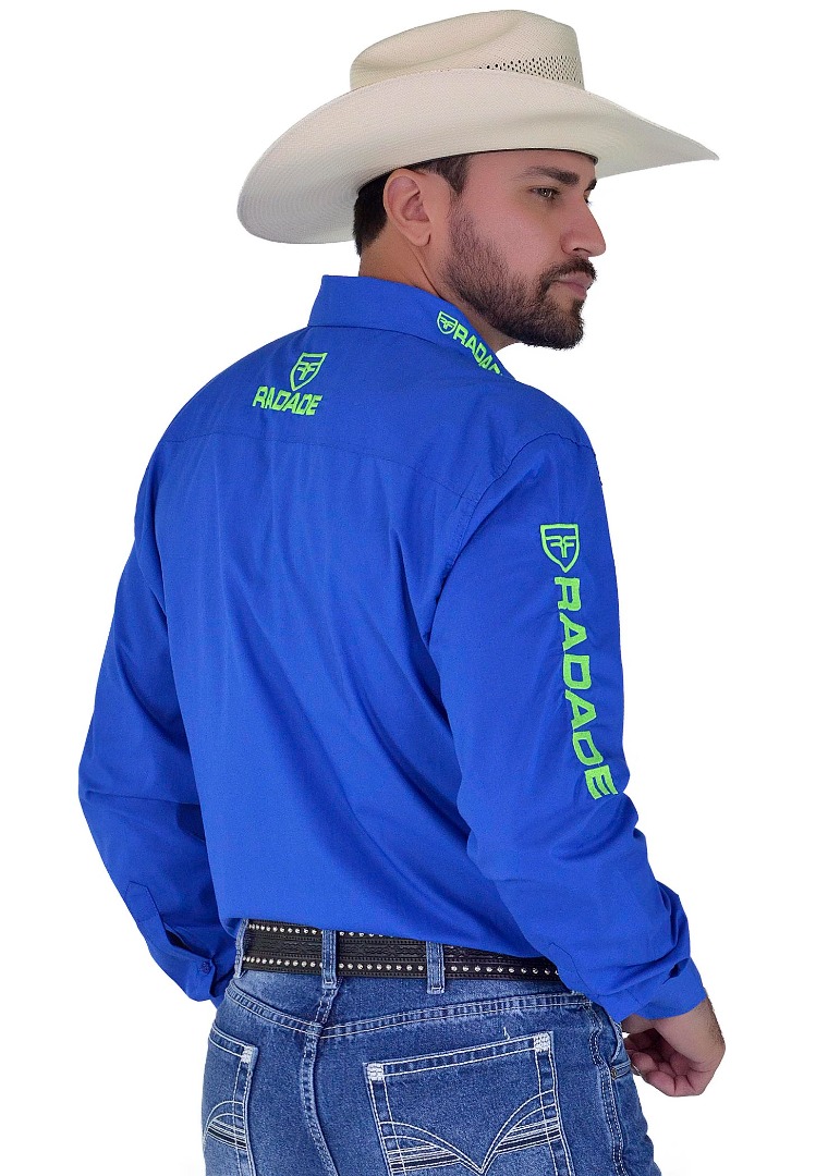 Camisa Radade RDE LIGHT Manga Longa Bordada cor Royal - 1871