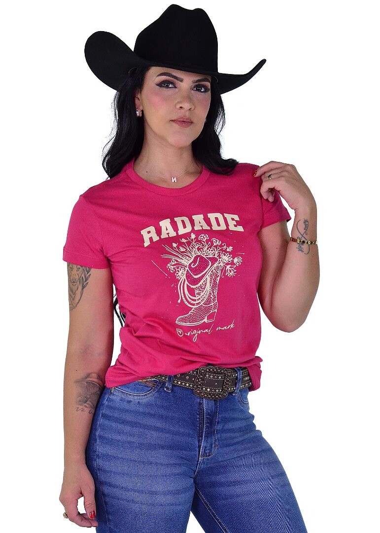 Camiseta Baby Look Radade cor Pink - 2091