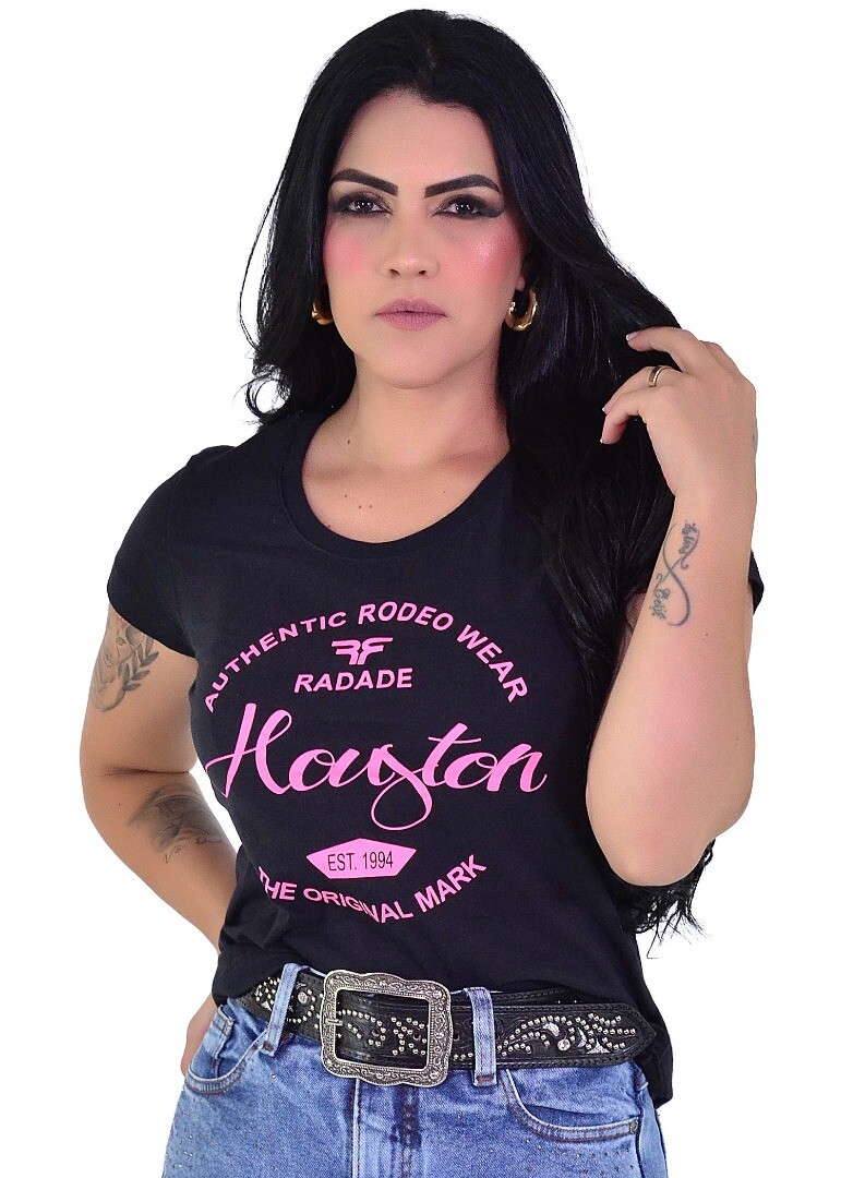 Camiseta Baby Look Radade cor Preto - 1492