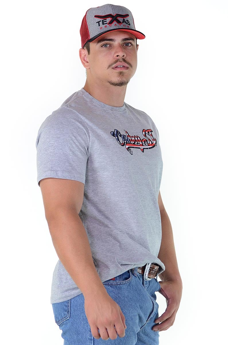 Camiseta Cowboy St Silk Cinza - 1145