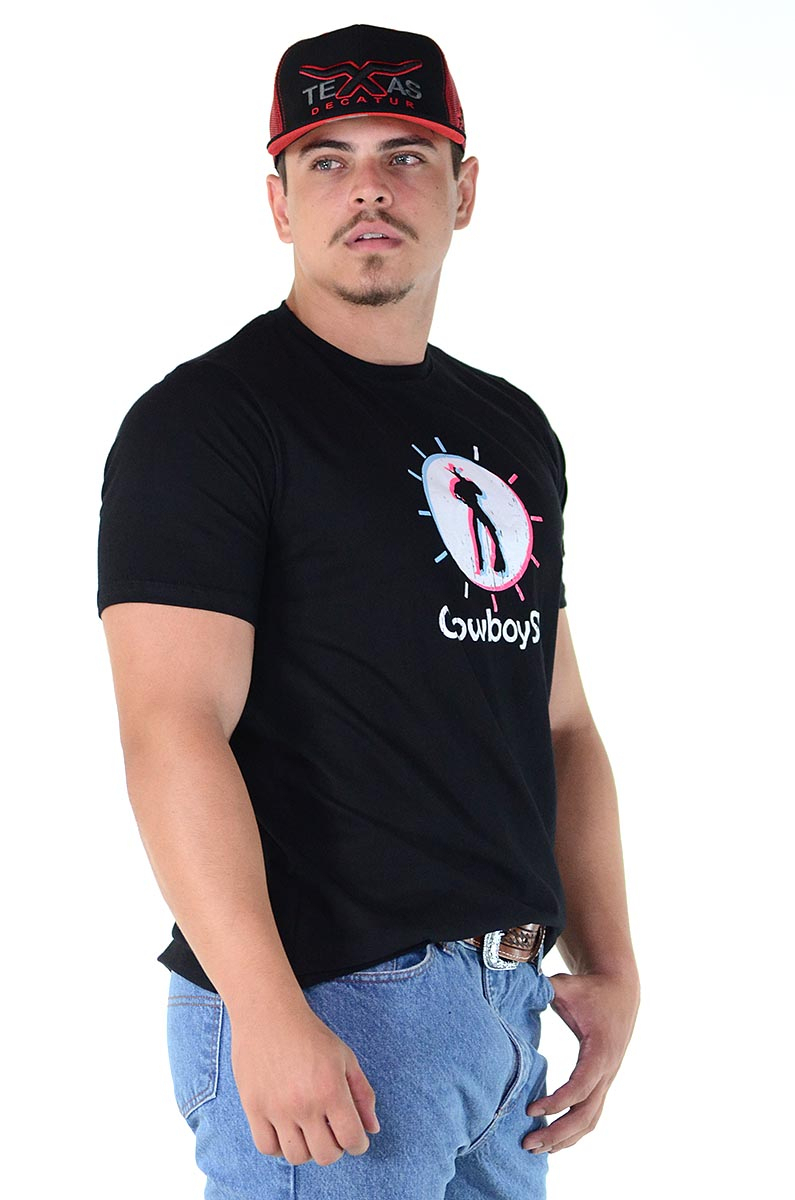 Camiseta Cowboy St Silk Preta - 1139