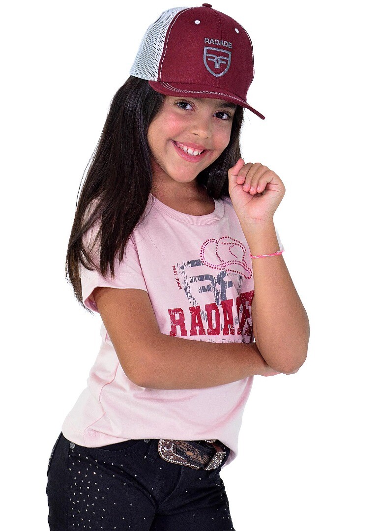 Camiseta Infantil Radade com Strass cor Rosa - 2056