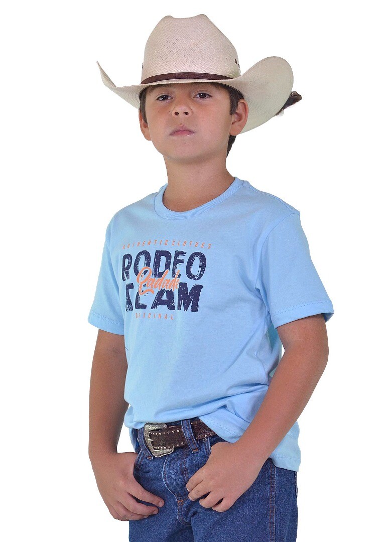 Camiseta Infantil Radade Silk cor Azul - 1965
