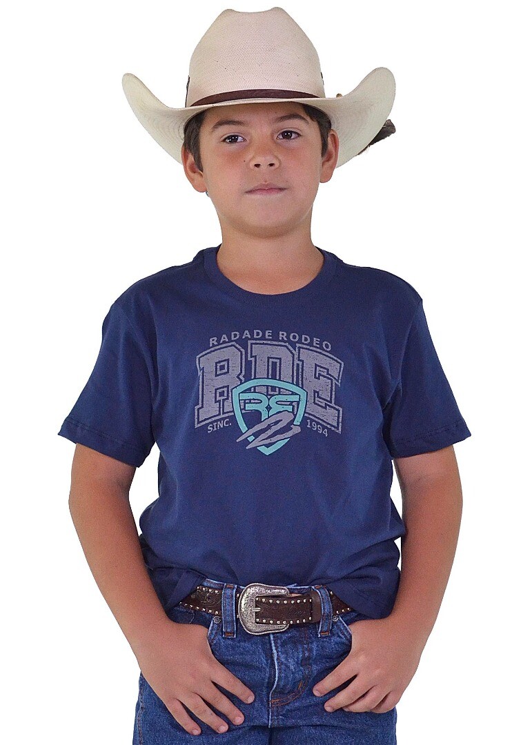 Camiseta Infantil Radade Silk cor Azul Marinho - 1973