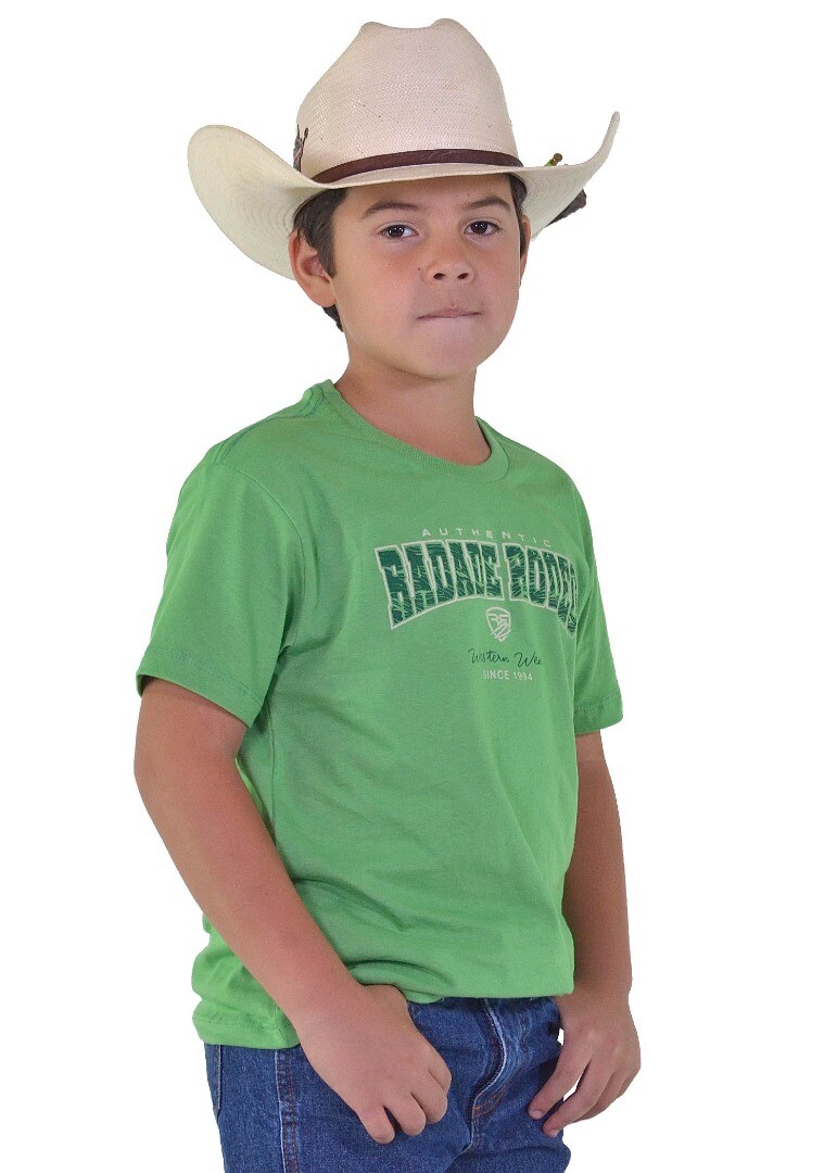Camiseta Infantil Radade Silk cor Verde - 1966