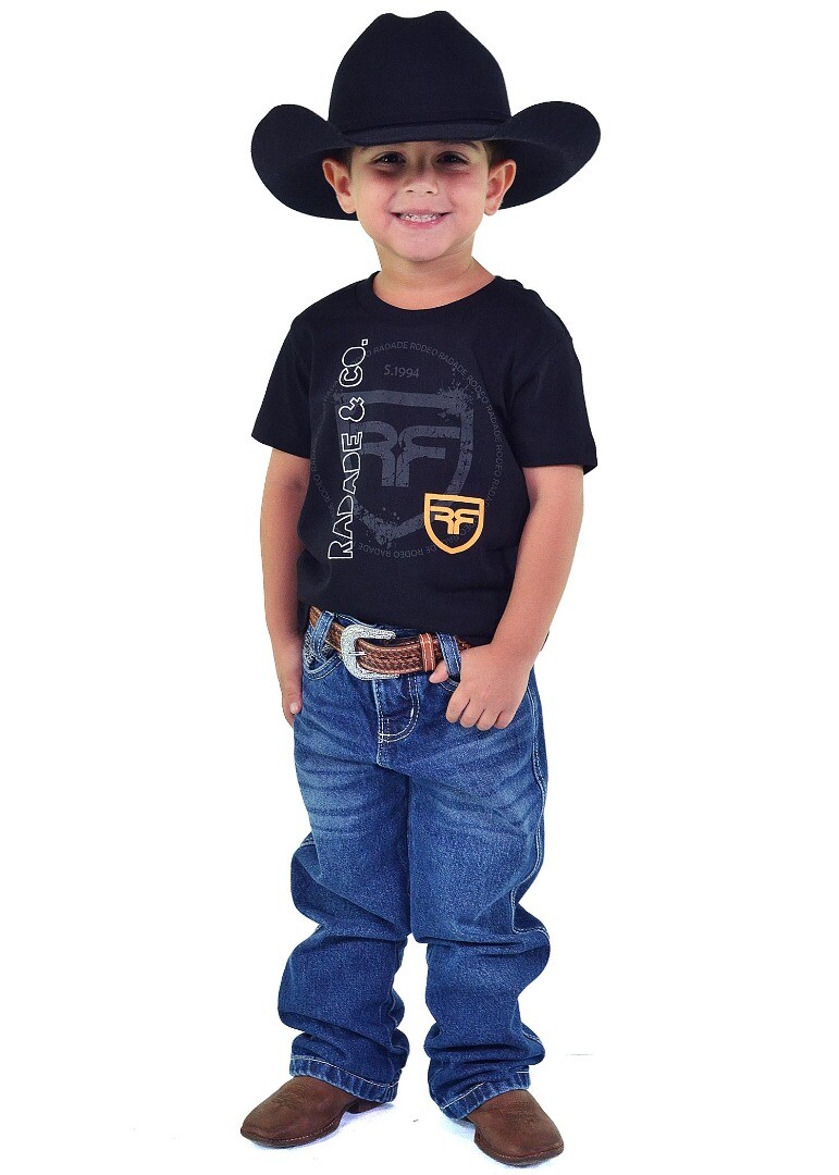 Camiseta Infantil Radade Silk Preto - 2055