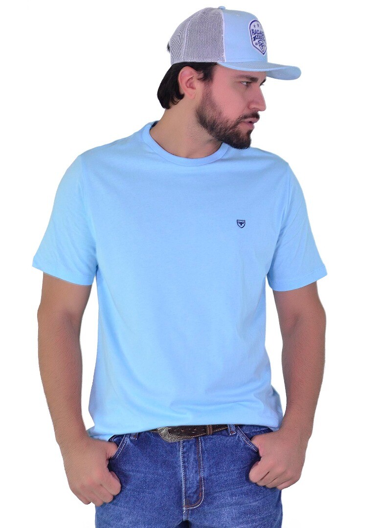 Camiseta Radade Bordada Azul - 1983