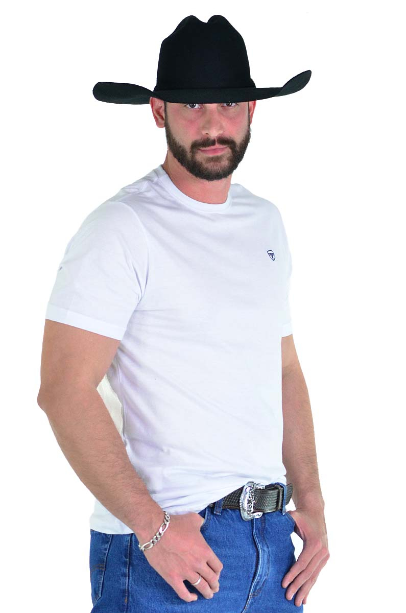 Camiseta Radade Bordada Branca - 1381