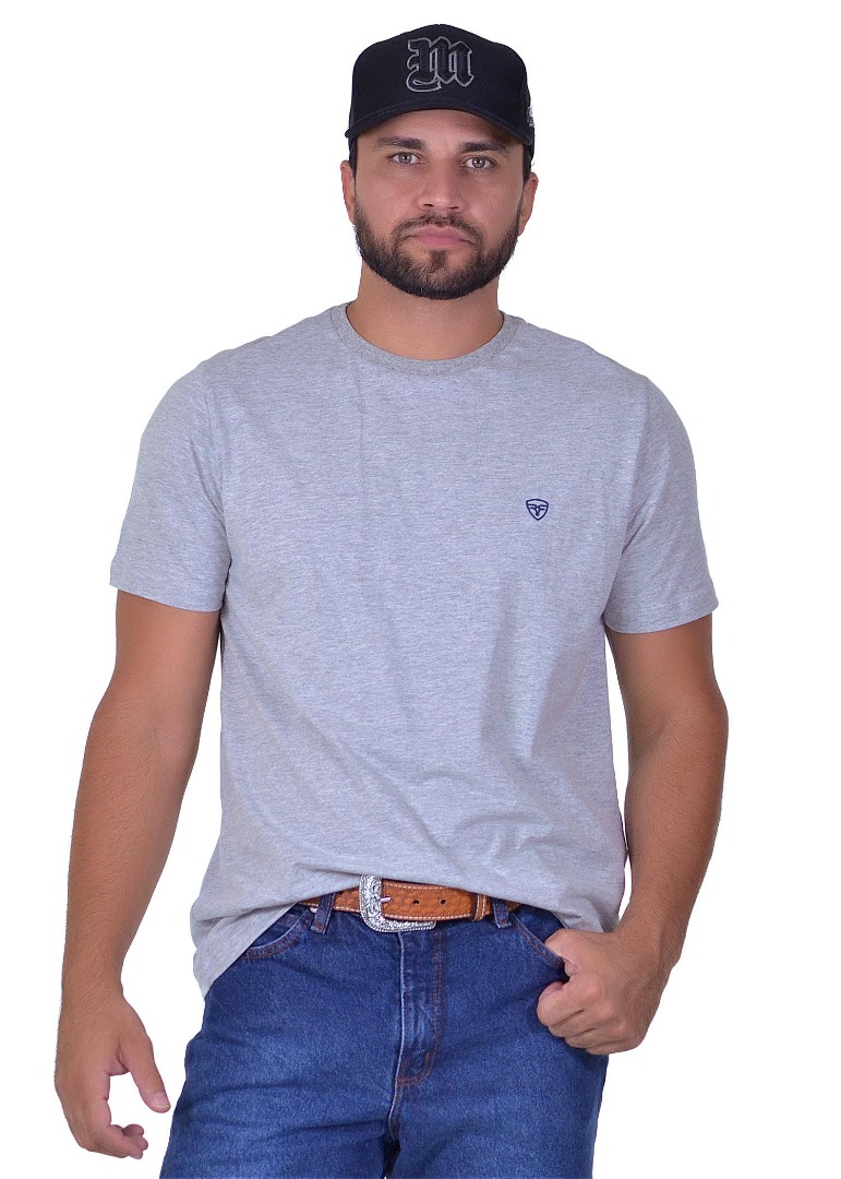 Camiseta Radade Bordada Cinza - 1651