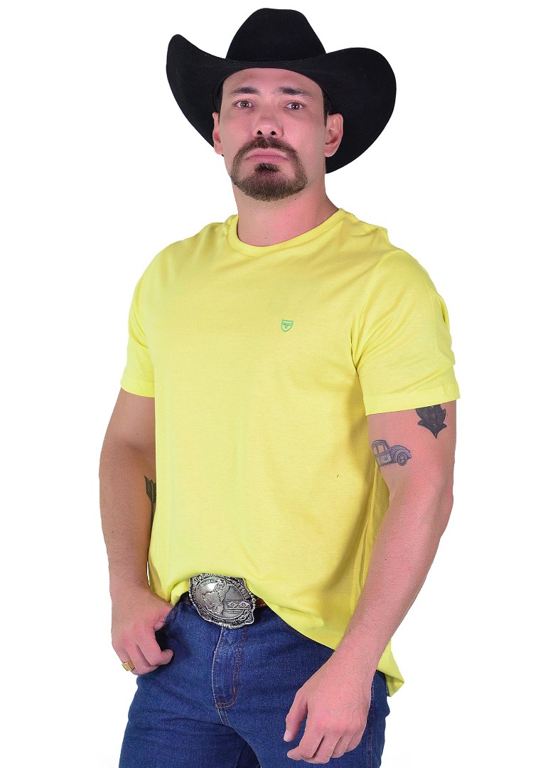 Camiseta Radade Bordada cor Amarelo - 2022
