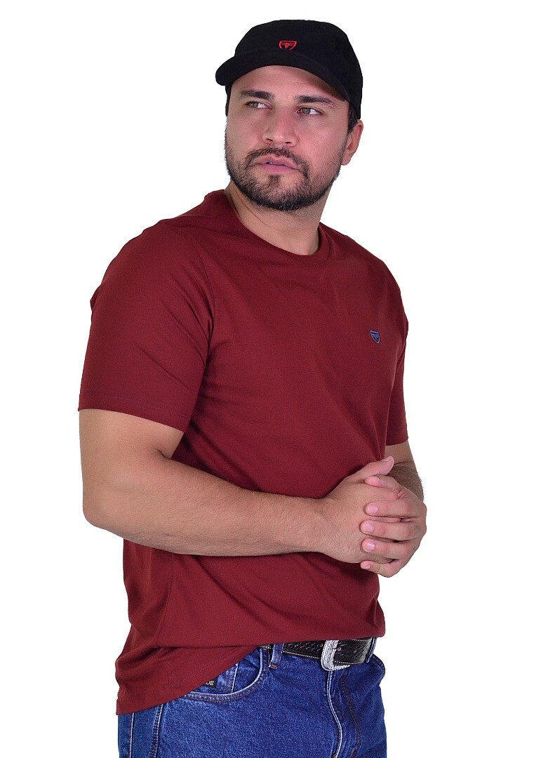 Camiseta Radade Bordada cor Vinho - 2137