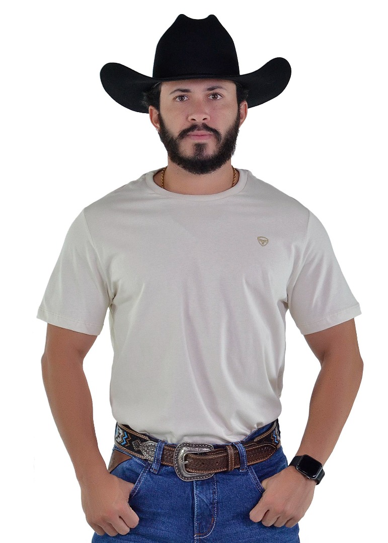 Camiseta Radade Bordada Creme - 1806
