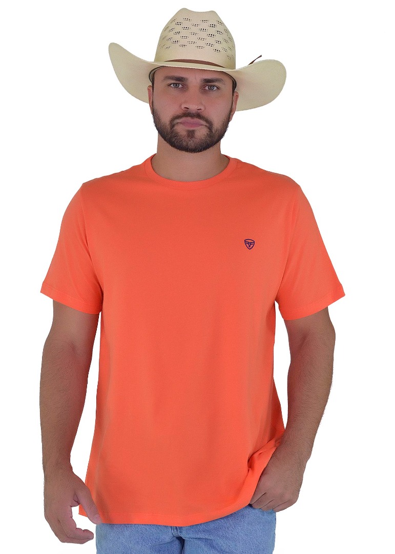 Camiseta Radade Bordada Laranja - 1845