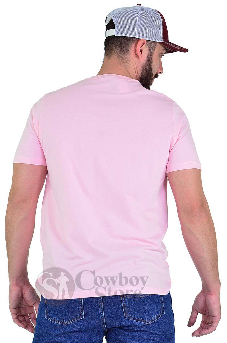 Camiseta Radade Bordada Rosa - 1399