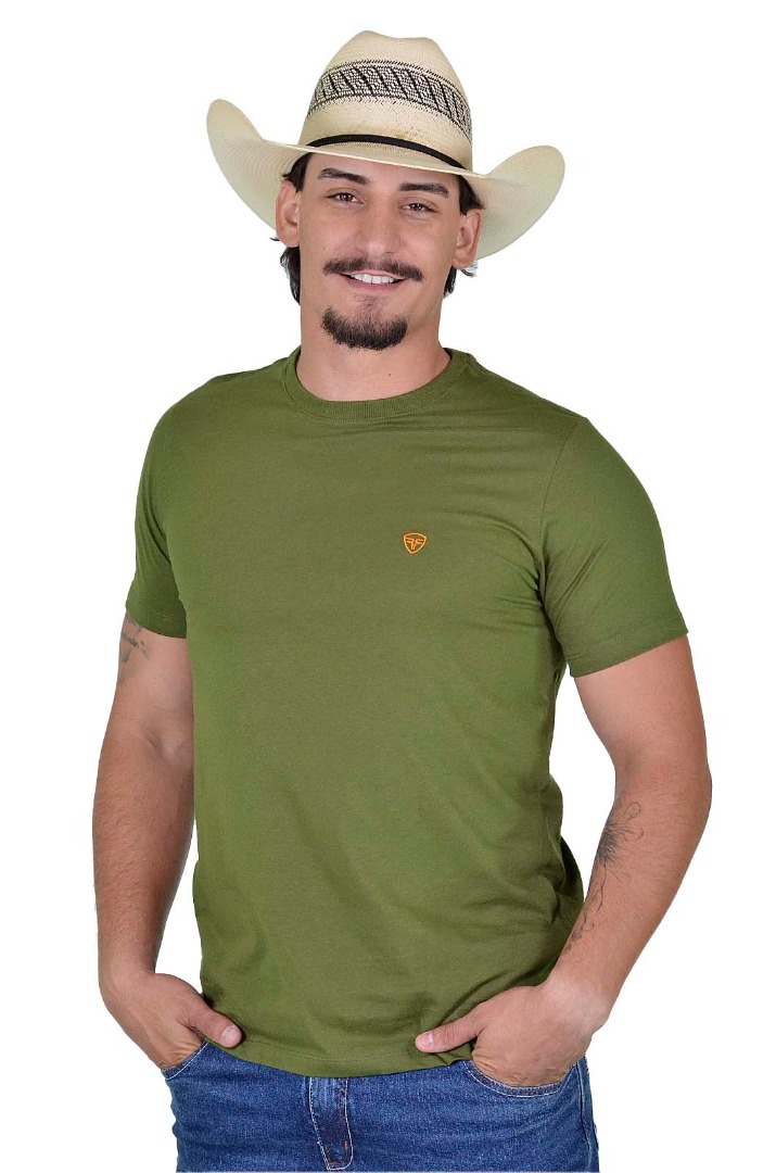Camiseta Radade Bordada Verde Militar - 1626