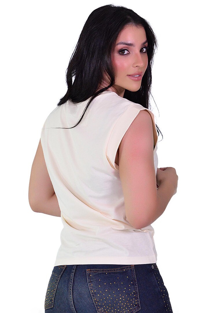 Camiseta Regata Radade RDE cor Bege - 2147