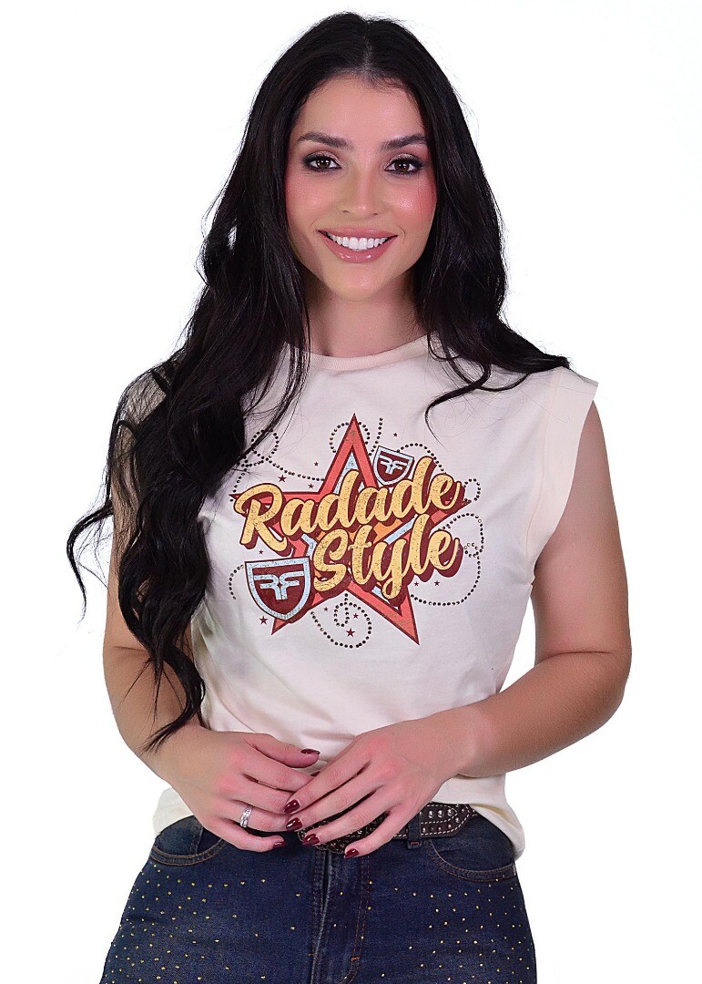 Camiseta Regata Radade RDE cor Bege - 2159
