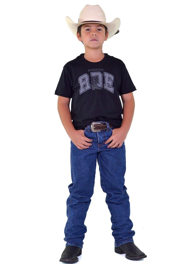 Camiseta Unissex Infantil Radade Silk cor Preto - 1979