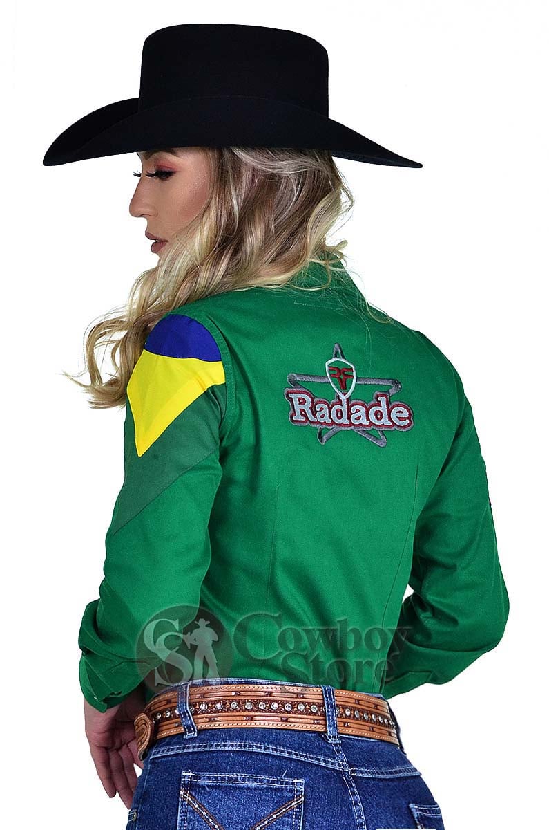 Camisete Radade Manga Longa Bordada BR Verde - 0990